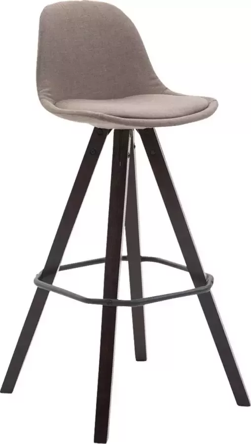 Luxe Comfort Barkruk Kruk Design Voetensteun Taupe 44x38x95 cm