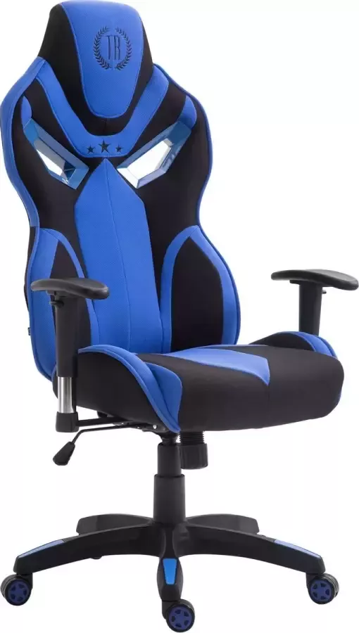 Luxe Comfort Bureaustoel Game stoel Design In hoogte verstelbaar Polyester Blauw 72x76x133 cm