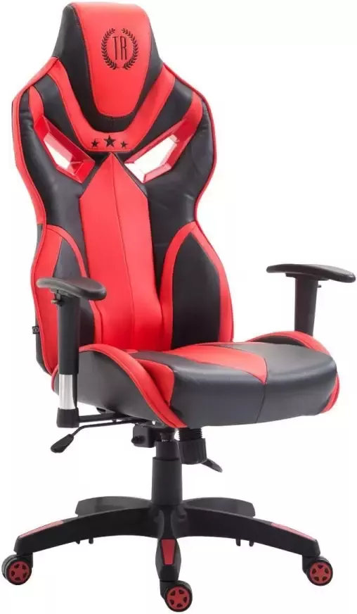Luxe Comfort Bureaustoel Gamestoel Design In hoogte verstelbaar Kunstleer Rood 72x76x133 cm