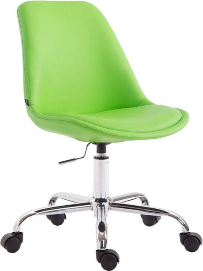 Luxe Comfort Bureaustoel In hoogte verstelbaar Kunstleer – Groen