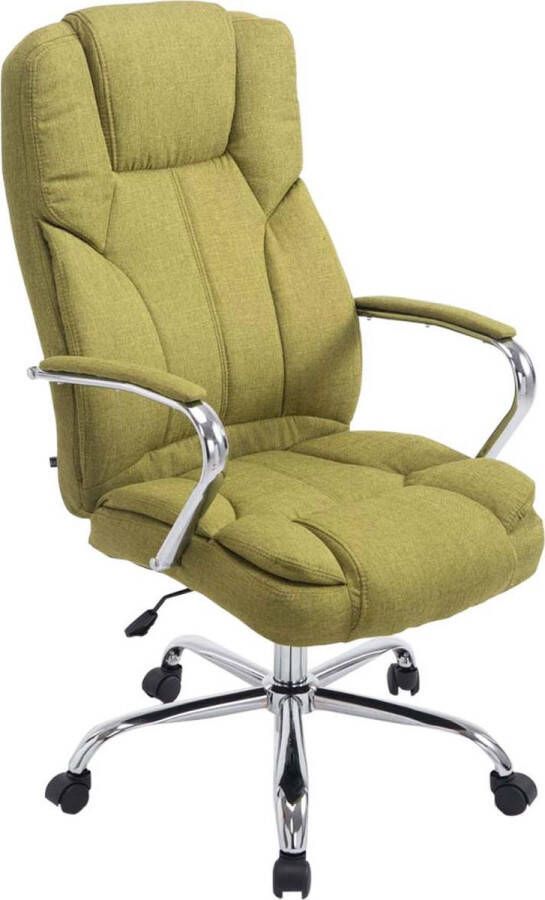 Luxe Comfort Bureaustoel Kantoorstoel Duurzaam Gewatteerd Stof Groen 62x70x125 cm