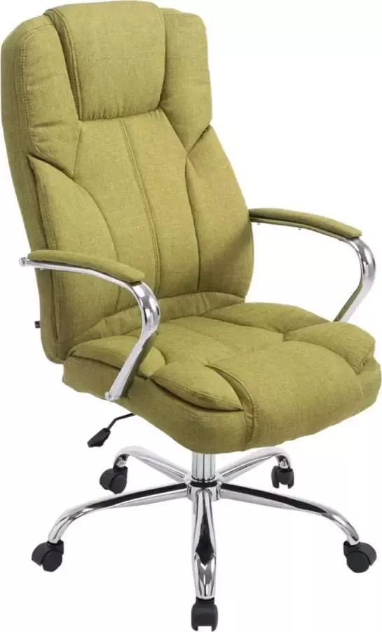 Luxe Comfort Bureaustoel Kantoorstoel Duurzaam Gewatteerd Stof Groen 62x70x125 cm