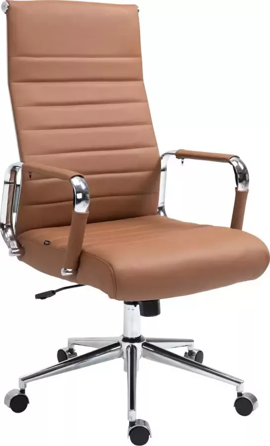 Luxe Comfort Bureaustoel Leer Modern Licht bruin