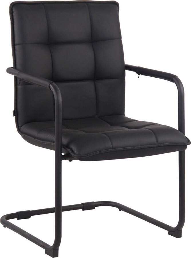 Luxe Comfort Bureaustoel Stoel Zwart Kunstleer