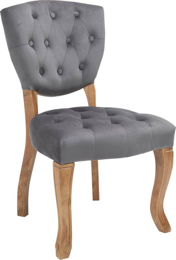 Luxe Comfort Eetkamerstoel Antiek Donkergrijs