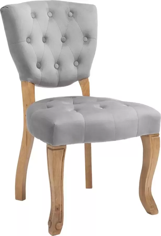Luxe Comfort Eetkamerstoel Antiek Grijs