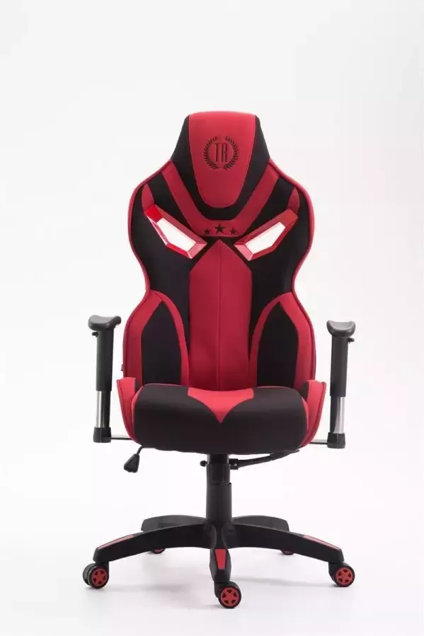 Luxe Comfort Ergonomische bureaustoel Game stoel Design In hoogte verstelbaar Polyester Rood 72x76x133 cm