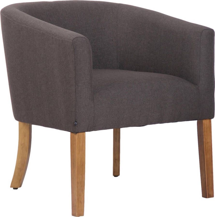 Luxe Comfort Fauteuil Stoel Stof Donkergrijs