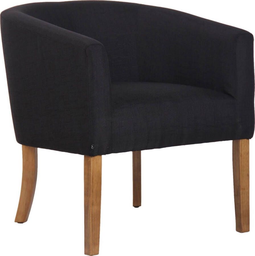 Luxe Comfort Fauteuil Stoel Stof Zwart