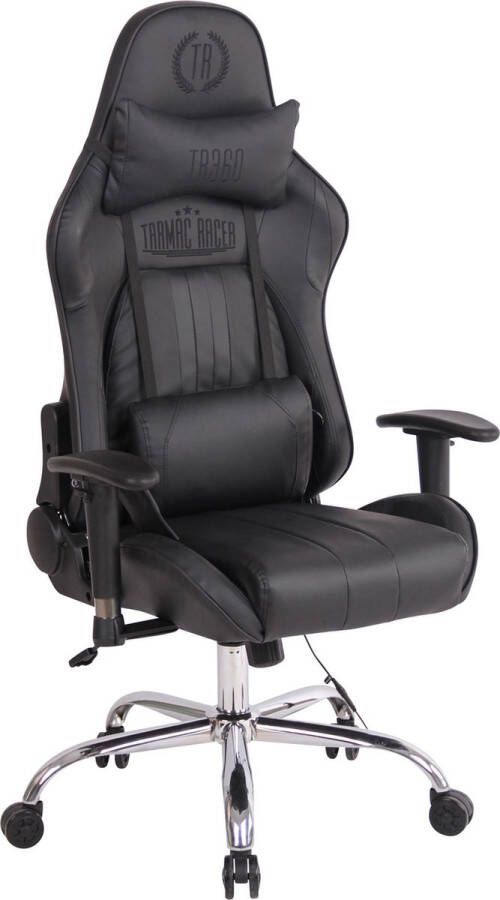 Luxe Comfort Game stoel Bureaustoel Sportief Massage Kunstleer Zwart 45x54x138 cm