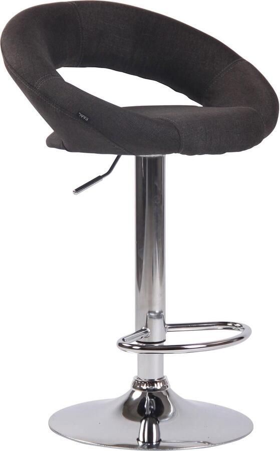 Luxe Comfort Barkruk Kruk Design Voetensteun In hoogte verstelbaar Grijs 58x47x104 cm