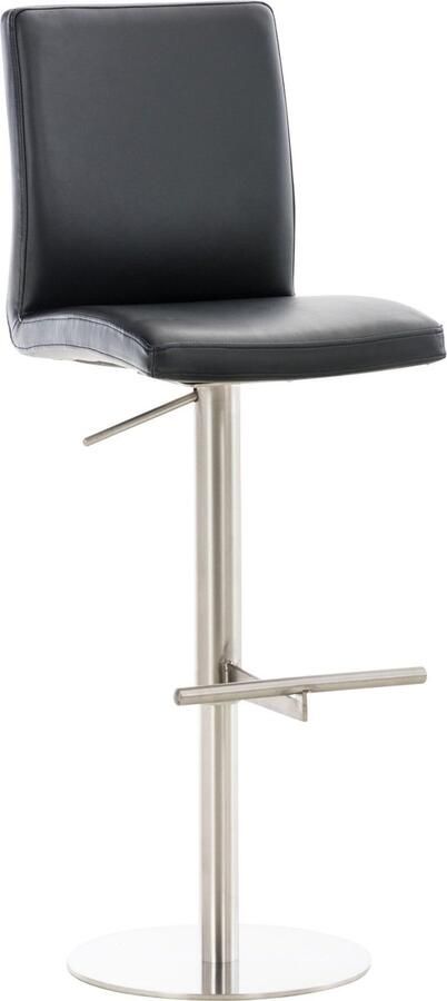 Luxe Comfort Barkruk Kruk Design Voetensteun Kunstleer Zwart 40x49x118 cm
