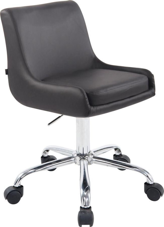 Luxe Comfort Bureaustoel Kantoorstoel Design In hoogte verstelbaar Kunstleer Grijs 43x34x87 cm