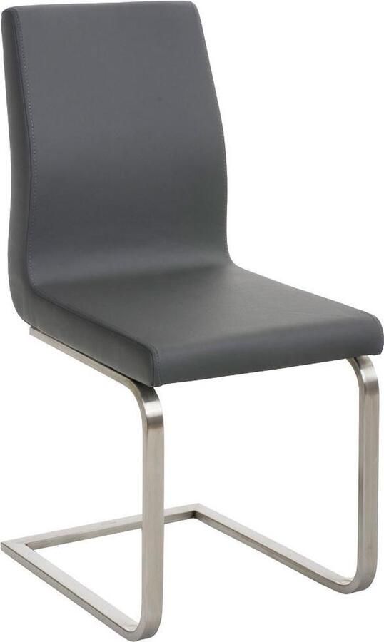 Luxe Comfort Eetkamerstoel Stoel Kunstleer Grijs