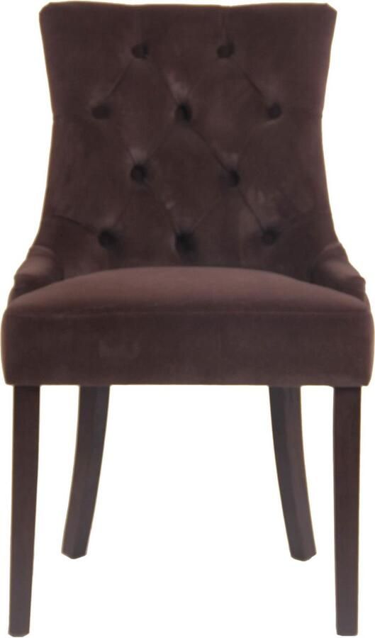Luxe Comfort Eetkamerstoel Stoel Velvet Retro Bruin