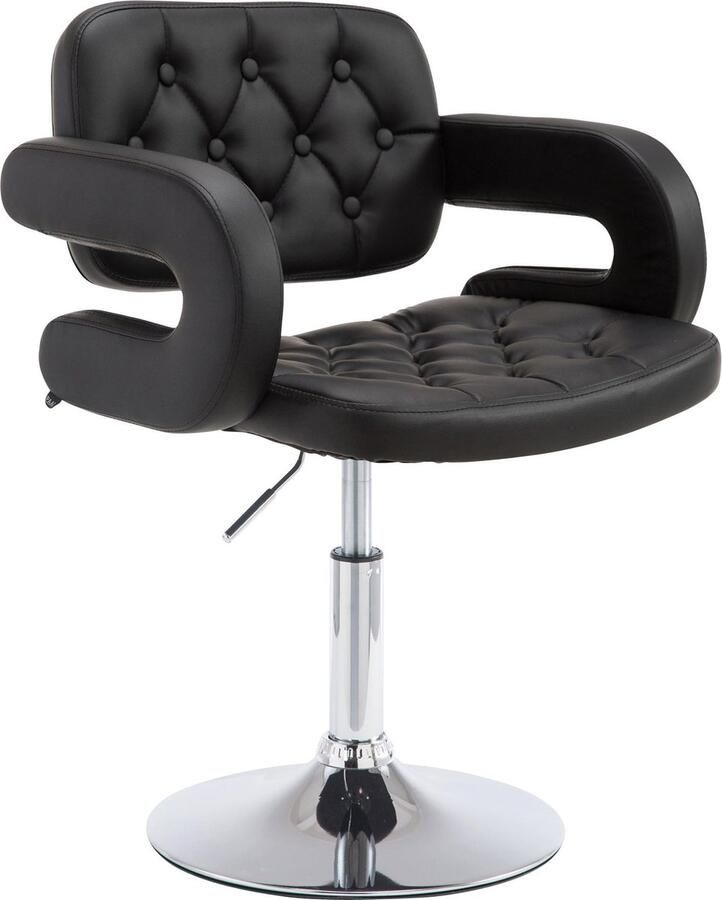 Luxe Comfort Moderne barkruk Comfortabel Stijlvol Optimaal Comfort Verstelbaar Kunstleer Zwart