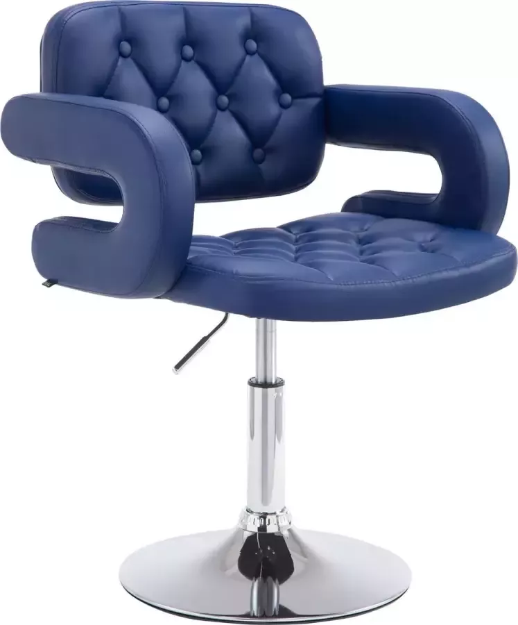 Luxe Comfort Moderne barkruk Comfortabel Stijlvol Optimaal Comfort Verstelbaar Kunstleer Blauw