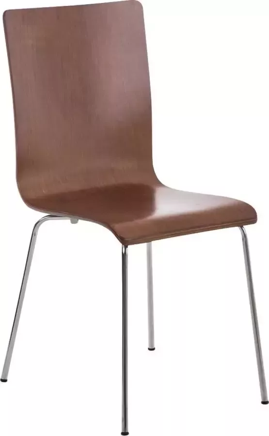 Luxe Comfort Stoel Eetkamerstoel Scandinavisch design Solide Hout Bruin 43x47x87 cm