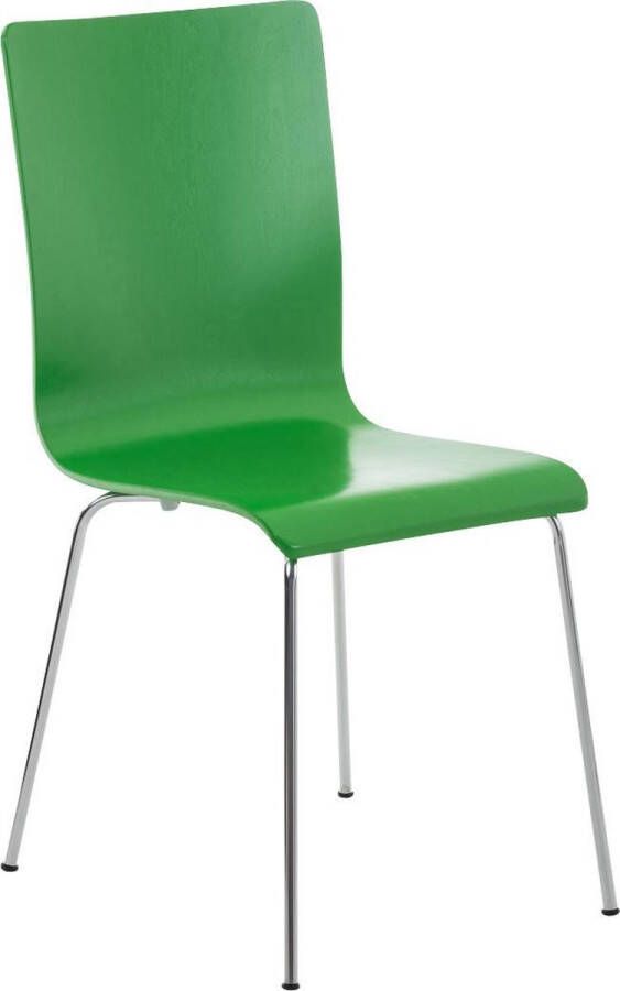 Luxe Comfort Stoel Eetkamerstoel Scandinavisch design Solide Hout Groen 43x47x87 cm