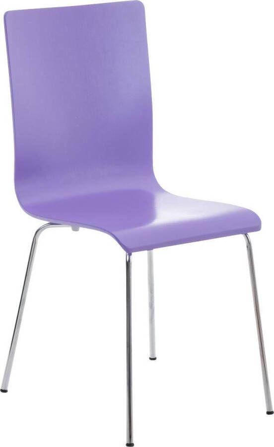 Luxe Comfort Stoel Eetkamerstoel Scandinavisch design Solide Hout Paars 43x47x87 cm