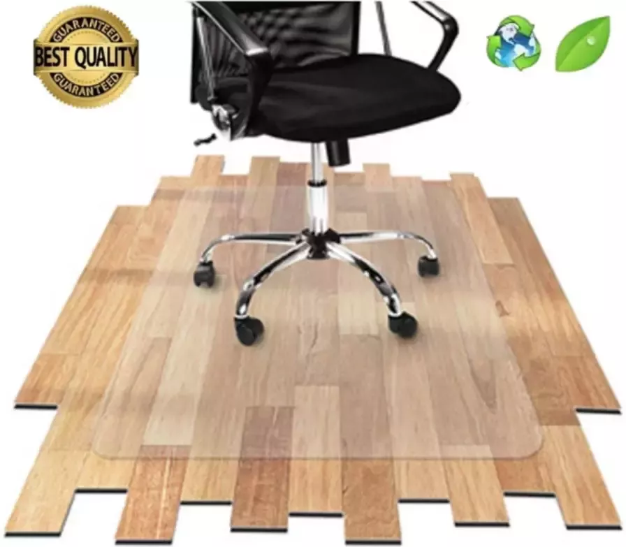 LuxerGoods™ Luxergoods Bureaustoelmat Vloerbeschermer PVC 90x120 cm 1 5 mm dikte