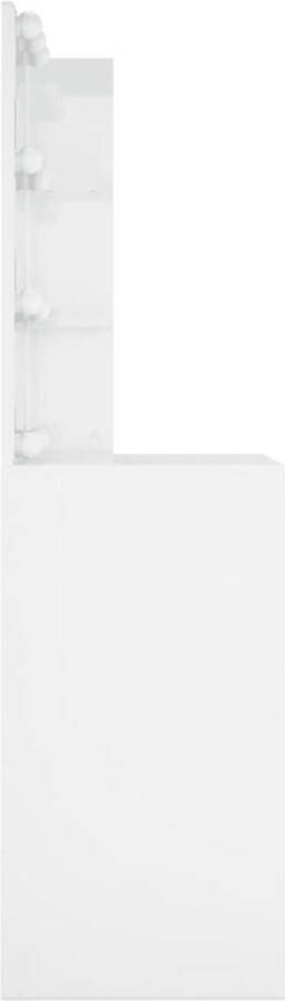 LuxerLiving INFIORI Kaptafel met LED-verlichting 60x40x140 cm hoogglans wit