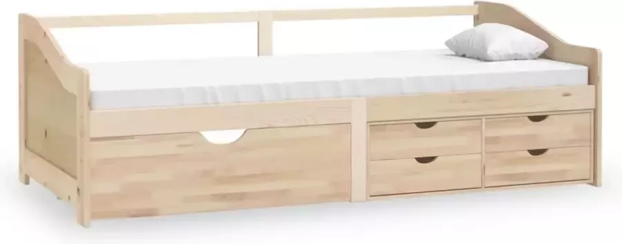 LuxerLiving LuxeLivin' Bedbank 3-zits met lades massief grenenhout 90x200 cm
