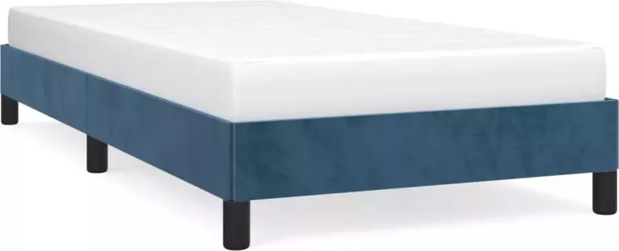 Modern life ModernLife' Bedframe fluweel donkerblauw 80x200 cm