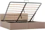 Modern life ModernLife' Bedframe met opslag hydraulisch kunstleer cappuccino 160x200 cm - Thumbnail 1