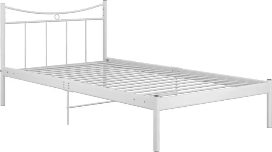 Modern life ModernLife' Bedframe metaal wit 100x200 cm