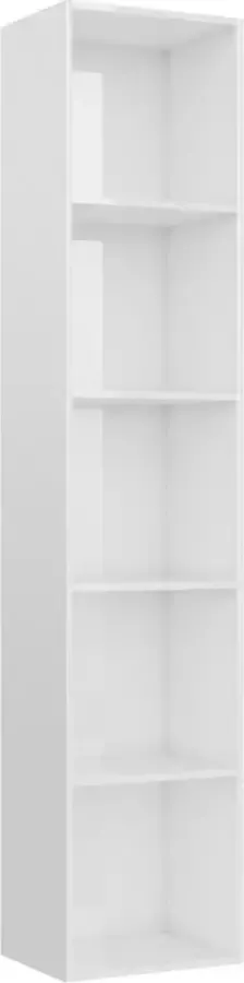 Modern life ModernLife' Boekenkast 40x30x189 cm spaanplaat hoogglans wit