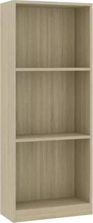 Modern life ModernLife' Boekenkast met 3 schappen 40x24x108 cm bewerkt hout sonoma eik