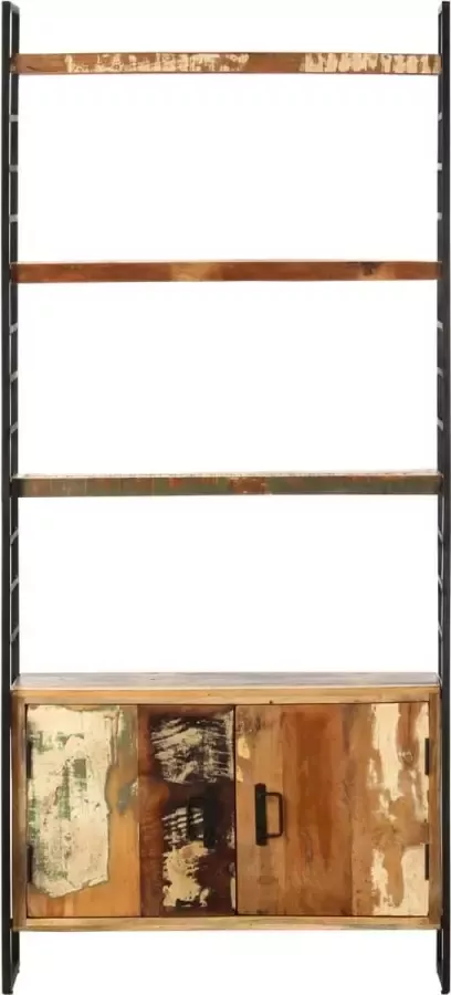 LuxerLiving LuxeLivin' Boekenkast met 4 schappen 80x30x180 cm massief gerecycled hout