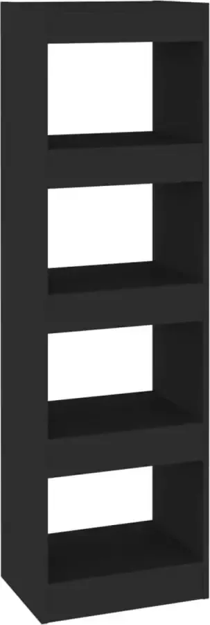 LuxerLiving LuxeLivin' Boekenkast kamerscherm 40x30x135 cm zwart