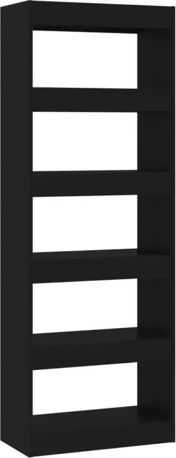 Modern life ModernLife' Boekenkast kamerscherm 60x30x166 cm spaanplaat zwart