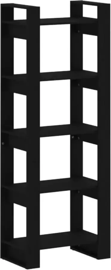 Modern life ModernLife' Boekenkast kamerscherm 60x35x160 cm massief hout zwart