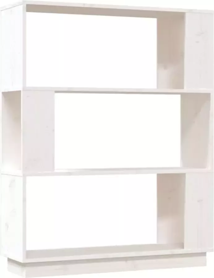 Modern life ModernLife' Boekenkast kamerscherm 80x25x101 cm massief grenenhout wit