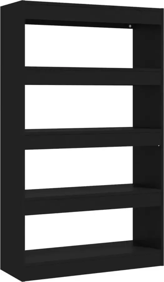 Modern life ModernLife' Boekenkast kamerscherm 80x30x135 cm spaanplaat zwart