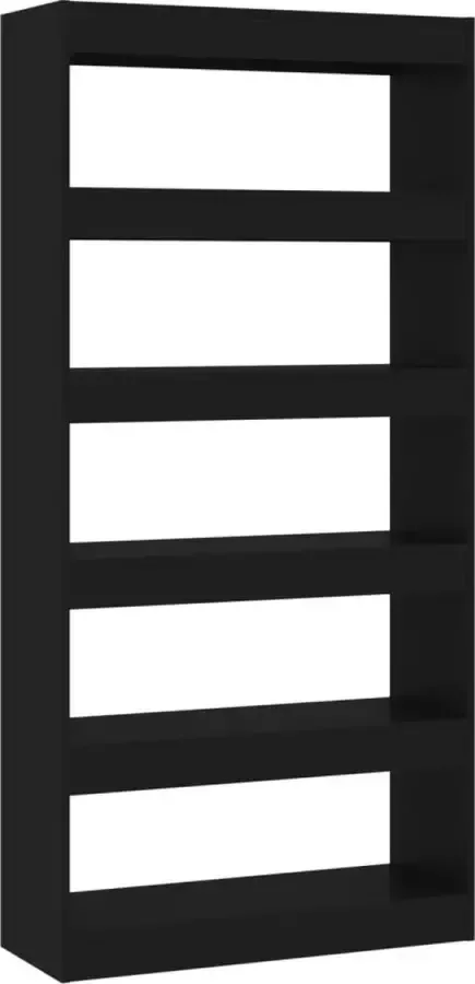Modern life ModernLife' Boekenkast kamerscherm 80x30x166 cm spaanplaat zwart