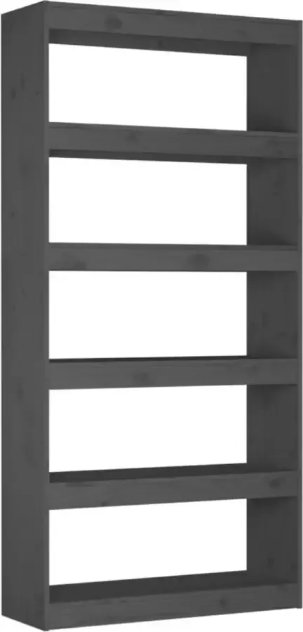 Modern life ModernLife' Boekenkast kamerscherm 80x30x167 4 cm massief grenenhout grijs