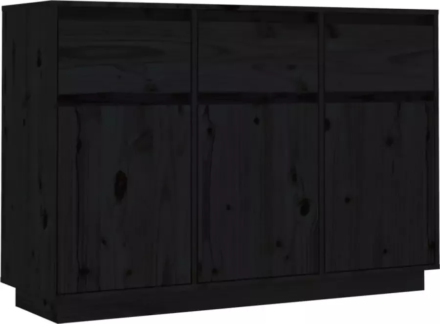 Modern life ModernLife' Dressoir 110x34x75 cm massief grenenhout zwart