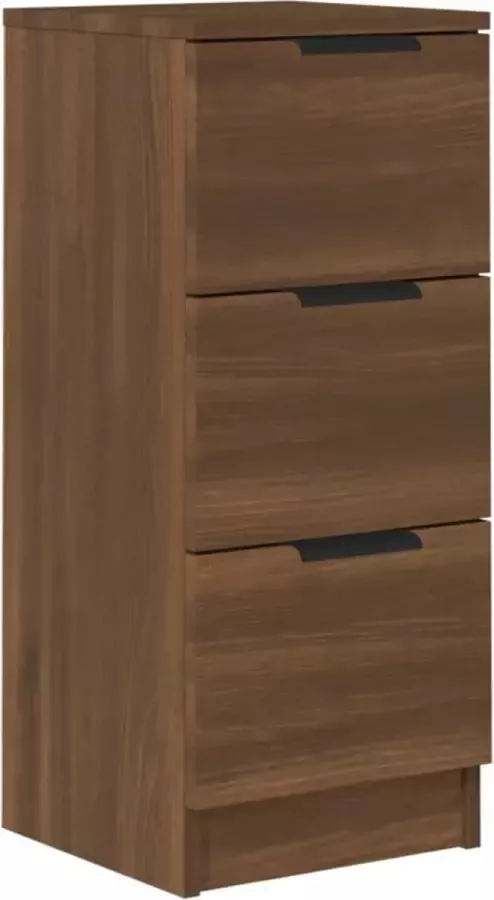 Modern life ModernLife' Dressoir 30x30x70 cm bewerkt hout bruineikenkleurig