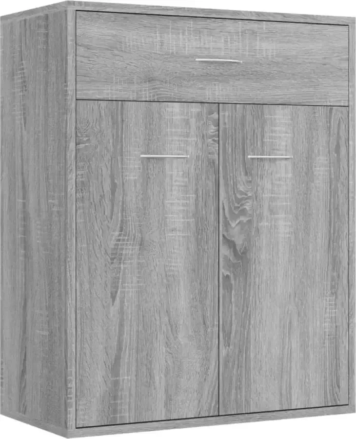 Modern life ModernLife' Dressoir 60x30x75 cm bewerkt hout grijs sonoma eikenkleurig