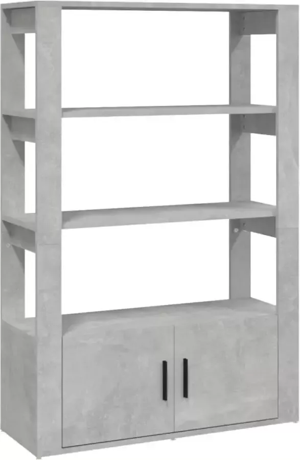 Modern life ModernLife' Dressoir 80x30x119 5 cm bewerkt hout betongrijs