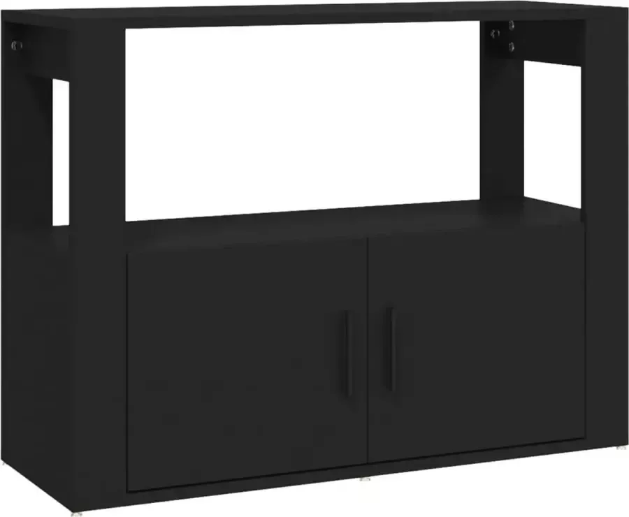 LuxerLiving LuxeLivin' Dressoir 80x30x60 cm bewerkt hout zwart