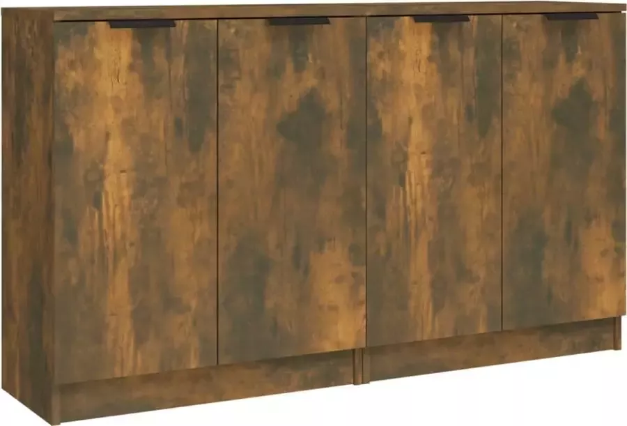 Modern life ModernLife' Dressoirs 2 st 60x30x70 cm bewerkt hout gerookt eikenkleurig