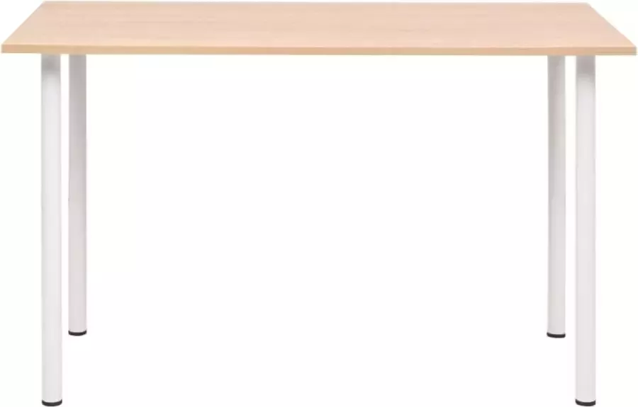 Modern life ModernLife' Eettafel 120x60x73 cm eikenkleur en wit