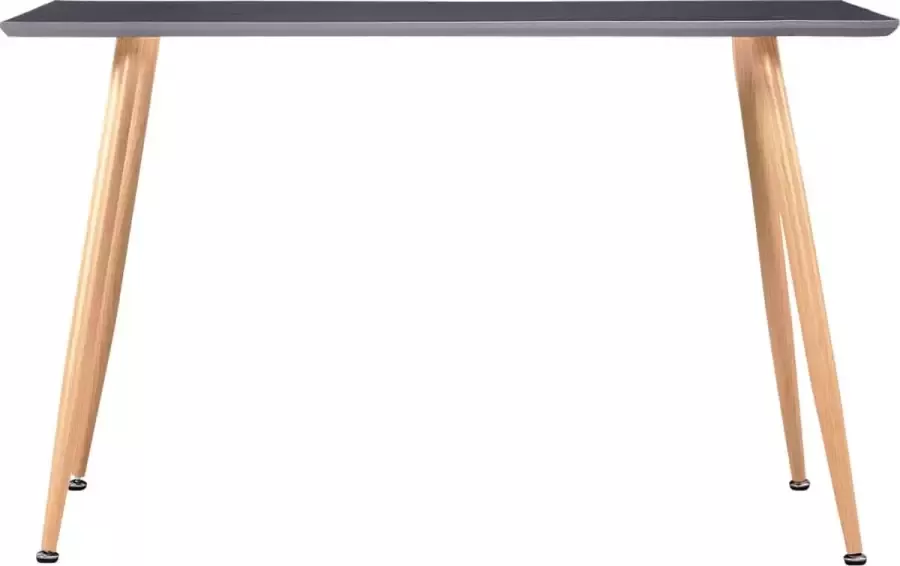 Modern life ModernLife' Eettafel 120x60x74 cm MDF grijs en eikenkleurig