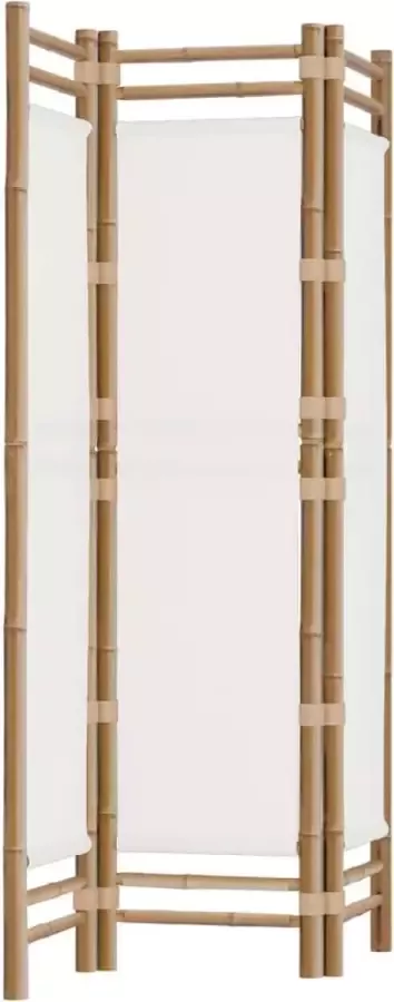 Modern life ModernLife' Kamerscherm 3-panelen inklapbaar 120 cm bamboe en canvas