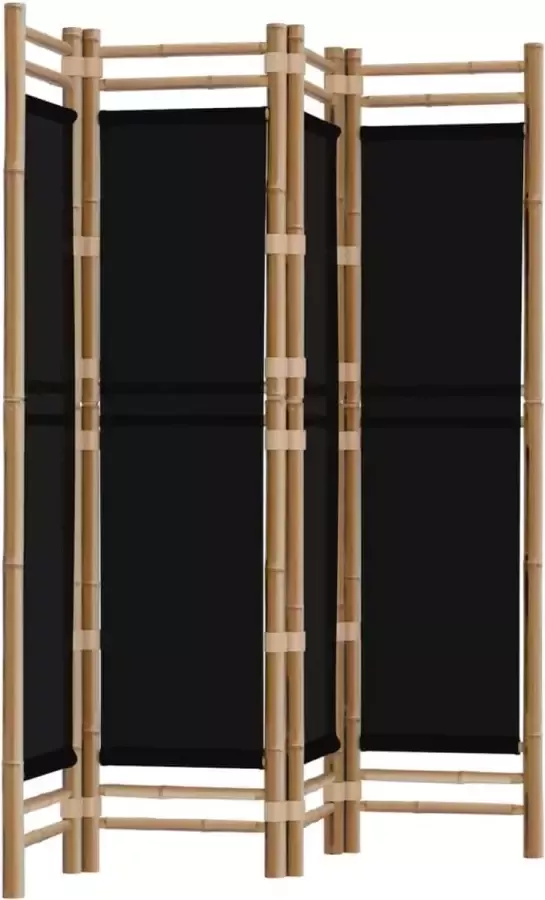 Modern life ModernLife' Kamerscherm 4-panelen inklapbaar 160 cm bamboe en canvas